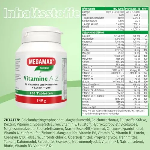 MEGAMAX Vitamine A–Z 2