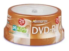 Memorex DVD-R 4.7 GB 1-16x