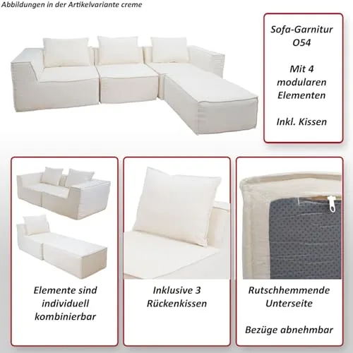 Mendler L-Sofa HWC-O54 3