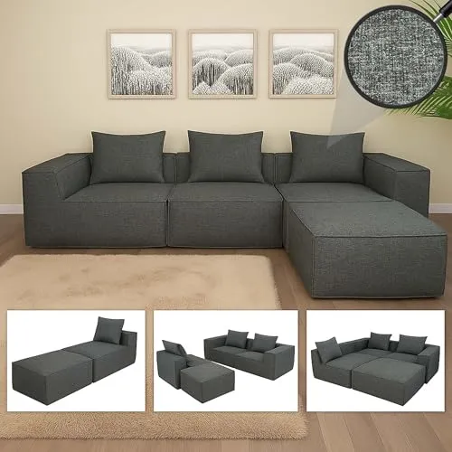 Mendler L-Sofa HWC-O54 4