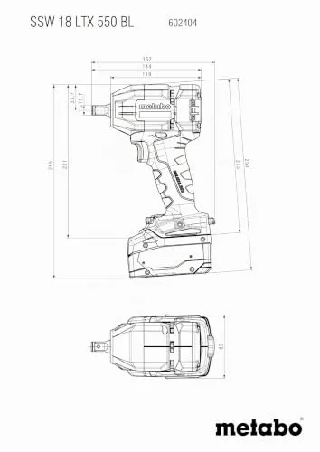 metabo SSW 18 LTX 550 BL 2