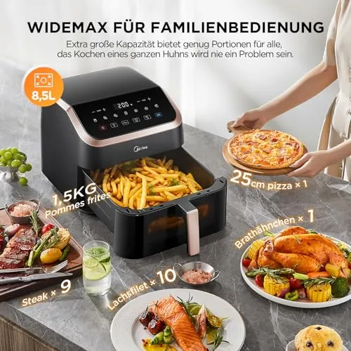 Midea Heißluftfritteuse XXL AirFryer 2
