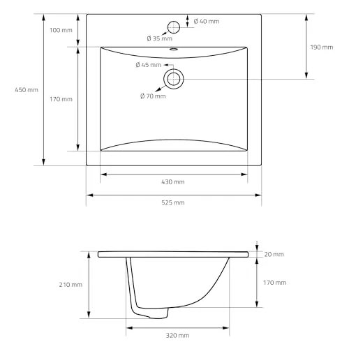 ML DESIGN Waschbecken UC 5