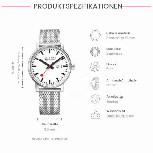 Mondaine Evo2 MSE.40210.SM 3
