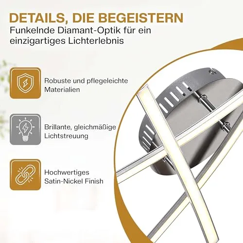 Monzana Deckenlampe 3 Flammig 3
