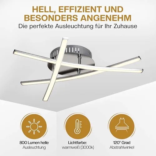 Monzana Deckenlampe 3 Flammig 4