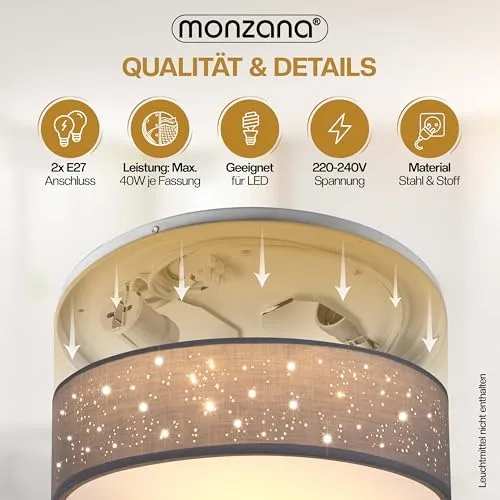 Monzana Deckenlampe 5