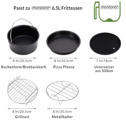 Monzana Heißluftfritteuse 4