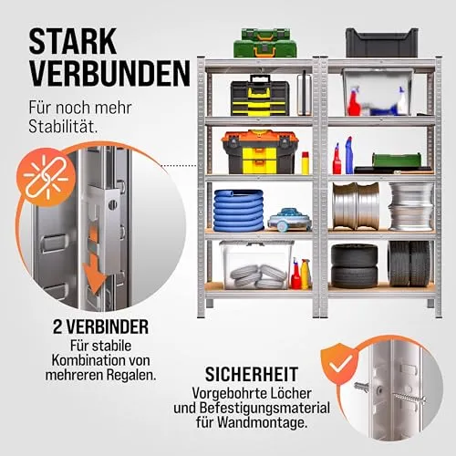 Monzana Schwerlastregal 4