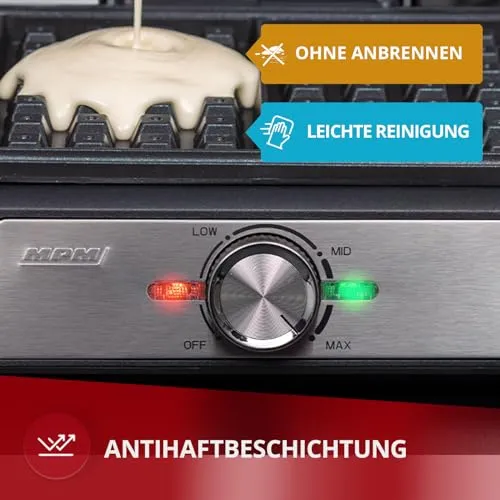 MPM Waffeleisen Doppelt 4