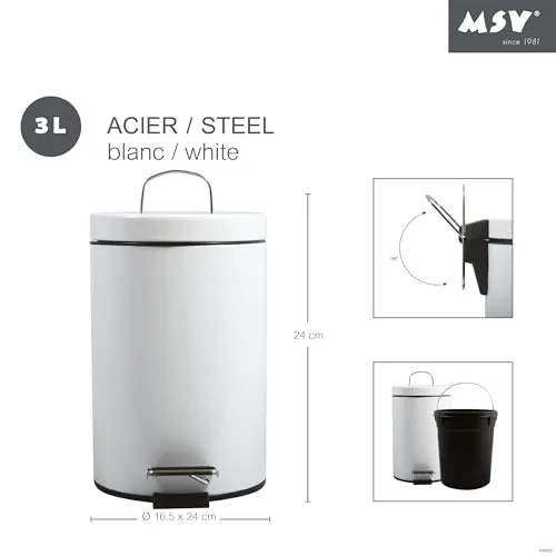 MSV Badezimmer-Kosmetikeimer 5