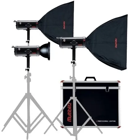 Multiblitz 3 x 500 Ws X System Kit