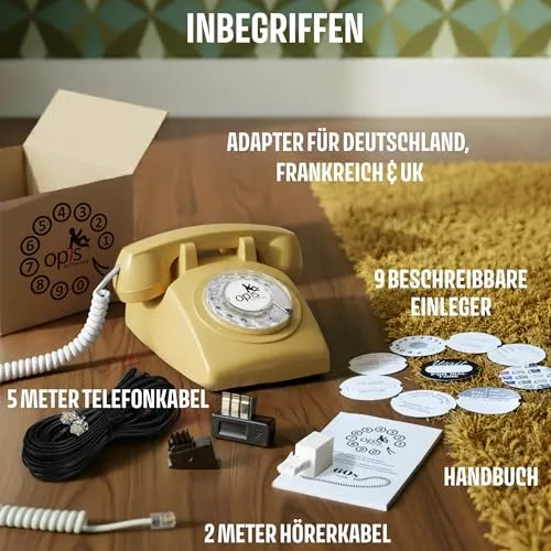 Opis Technology 60s Cable Retro Telefon 4