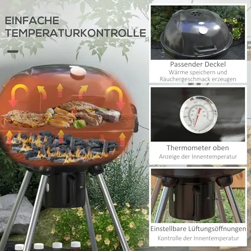 Outsunny BBQ Smoker 4