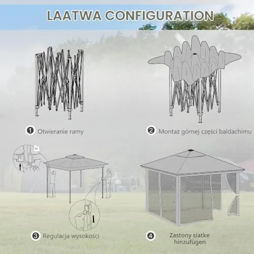 Outsunny Faltpavillon UC 5