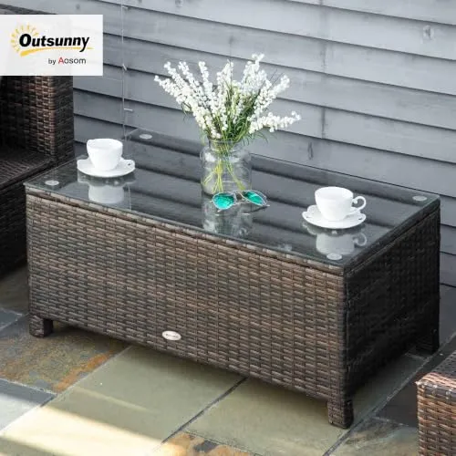 Outsunny Garten Beistelltisch 2