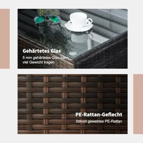 Outsunny Garten Beistelltisch 5