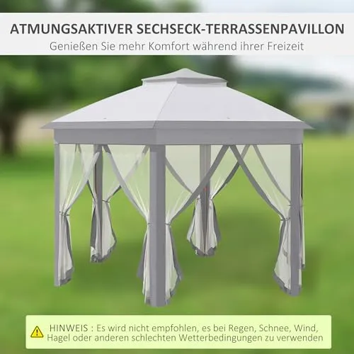 Outsunny Gartenpavillon 2