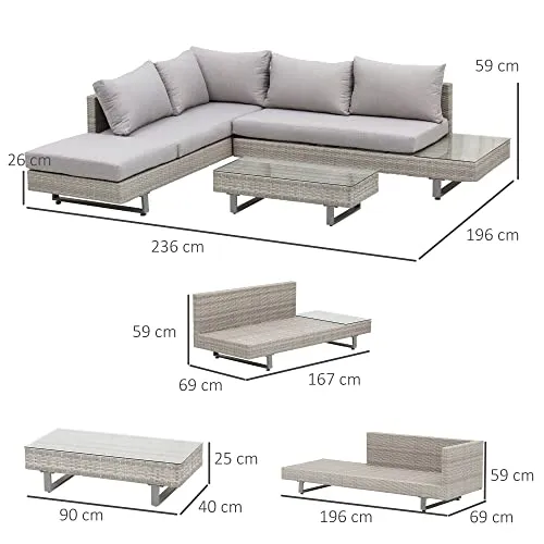 Outsunny Lounge-Set 7