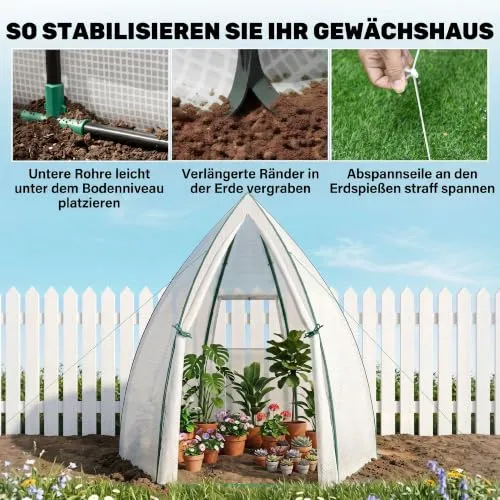 Outsunny Mini Gewächshaus 4