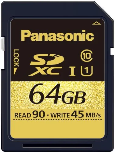Panasonic Gold SDHC SDXC Klasse 10 UHS-I 90MB/s