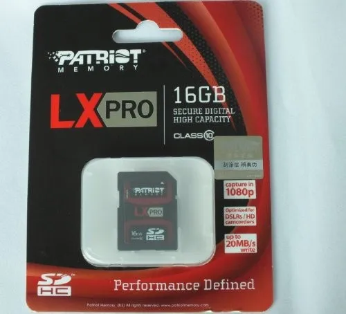 Patriot SDHC LX Pro Class 10 16GB 2