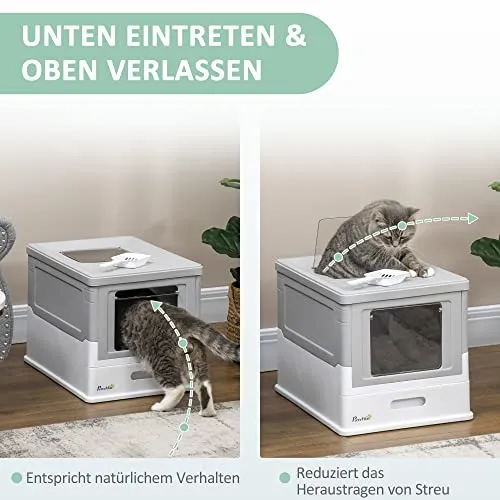 PawHut Katzenklo 4