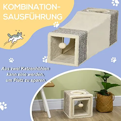 PawHut Katzentunnel 3