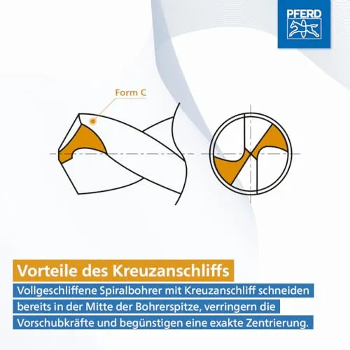 PFERD Spiralbohrer-Set INOX 4