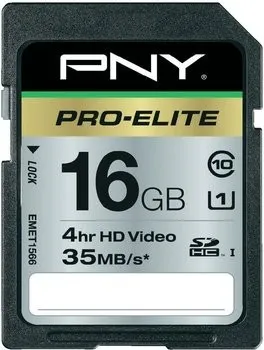 PNY 16GB Pro-Elite Klasse 10 UHS-I SDHC