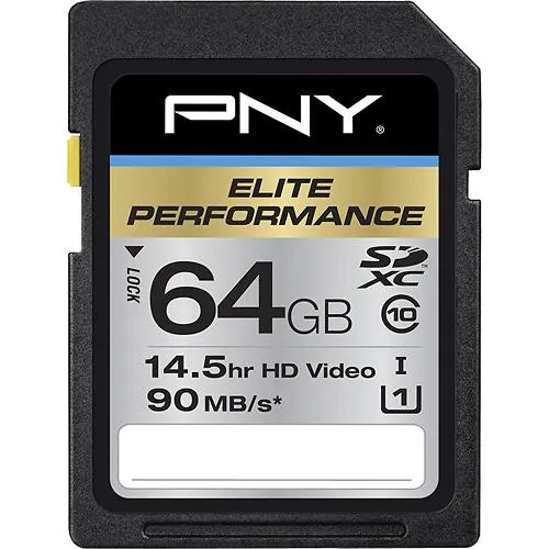PNY 64GB Elite Performance Klasse 10 UHS-1 SDXC