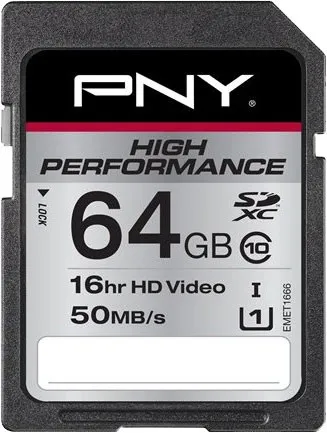 PNY 64GB High Performance Klasse 10 UHS-1 SDXC