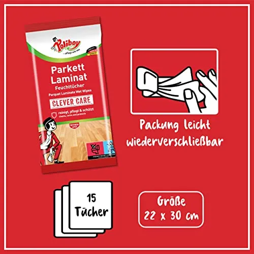 Poliboy Parkett & Laminat Feuchttücher 7