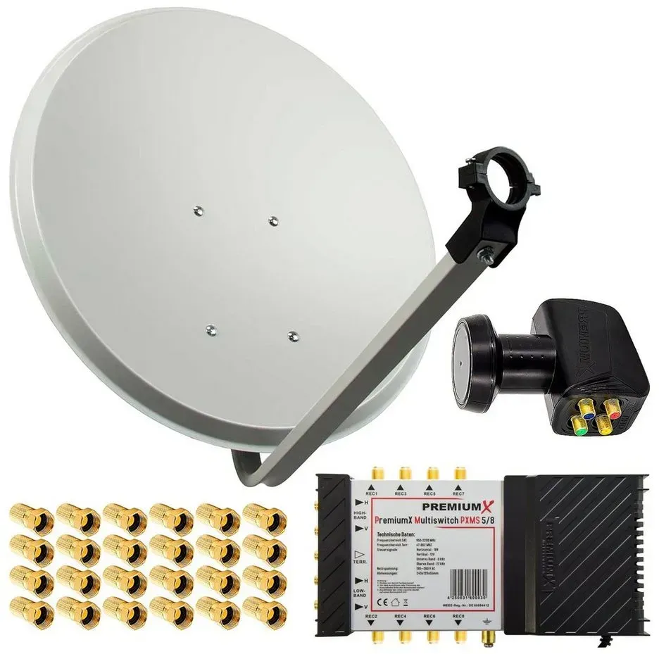 Satelliten-Komplettanlage 80cm