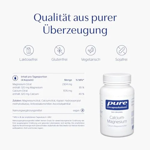 Pure Encapsulations Calcium/Magnesiumcitrat 4