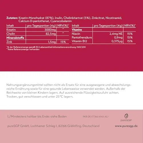 pureSGP Kreatin Monohydrat 4