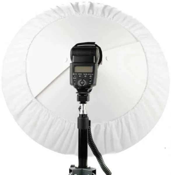 Quenox Beauty-Dish 47cm für Aufsteckblitze mit Diffusor 2