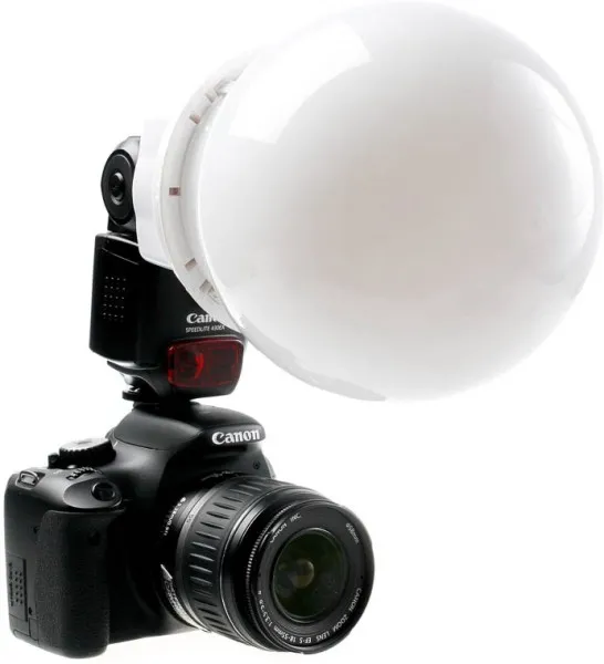 Quenox Diffusorkugel für Aufsteckblitze