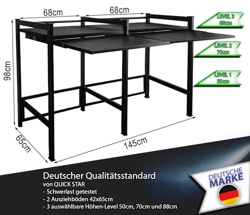 QUICK STAR Doppel Waschmaschinenregal 2