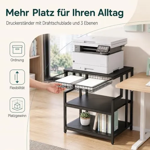 Relaxdays Druckertisch 3