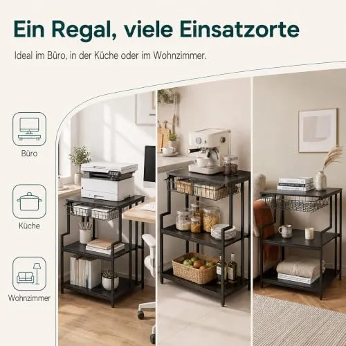 Relaxdays Druckertisch 4