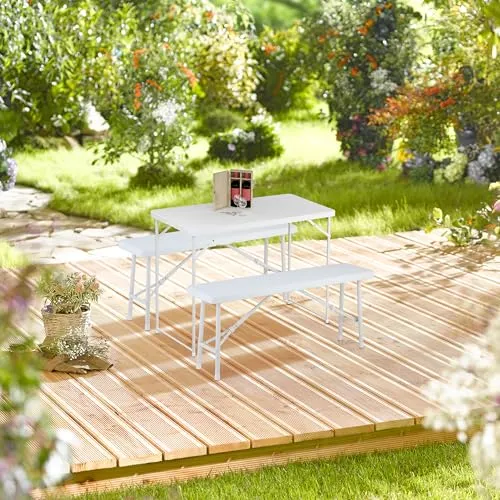 Relaxdays Gartentisch 2