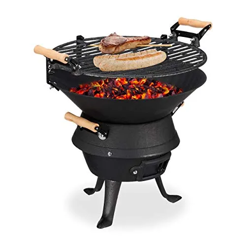 Relaxdays Grillfass 4