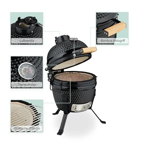 Relaxdays Kamado Grill UC 7
