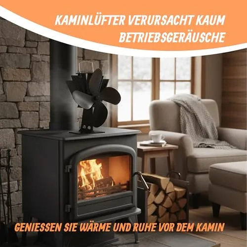 Relaxdays Kaminventilator UC 4