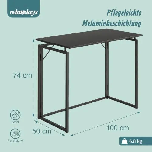 Relaxdays Klappbarer Schreibtisch 3