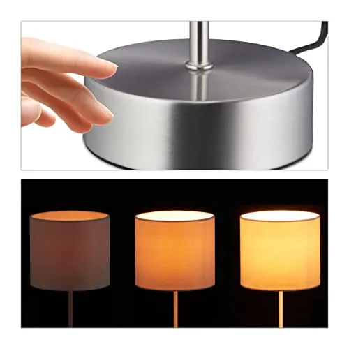 Relaxdays Nachttischlampe Touch 5