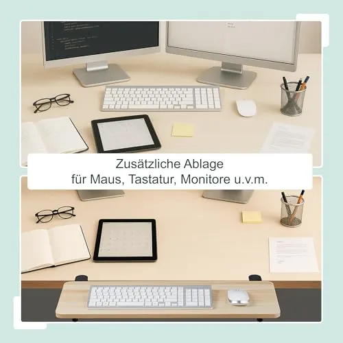 Relaxdays Schreibtischverlängerung 2