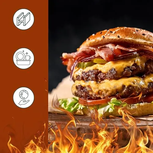 Relaxdays Smash Burger Set 3