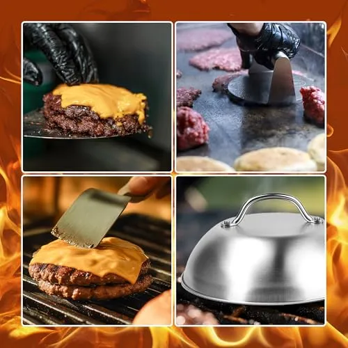 Relaxdays Smash Burger Set 5